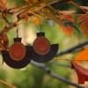 Handmade Leather Earrings 'MORENA' (cork & leather) 5