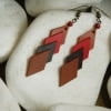 Handmade Leather Earrings 'ROMILDA' 5