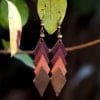 Handmade Leather Earrings 'ROMILDA' 4