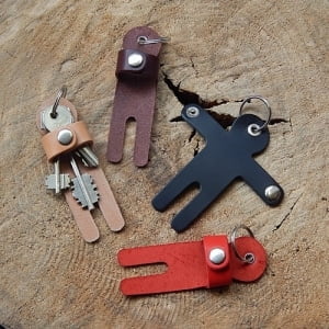 Handmade Leather Key Case 'PERSON' 4