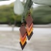 Handmade Leather Earrings 'ROMILDA' 1