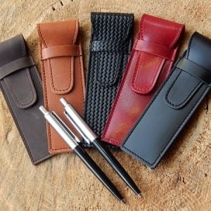 Handmade Leather Pen Case 9