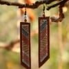 Handmade Leather Earrings 'ADELE' 2