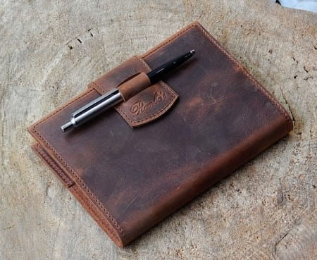 Handmade Leather Calendar (size Ι) 1