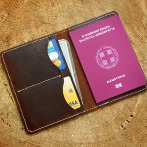 Handmade Leather Passport - documenth Case 3