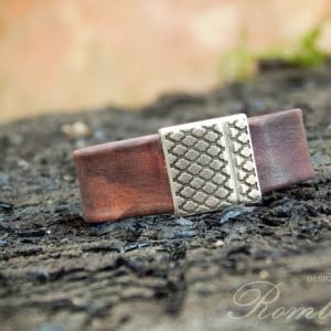 Handmade Leather Bracelet 'DIANA' 12