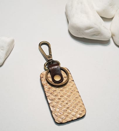 Handmade Leather Keyring 10