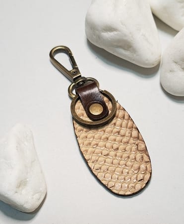 Handmade Leather Keyring 10